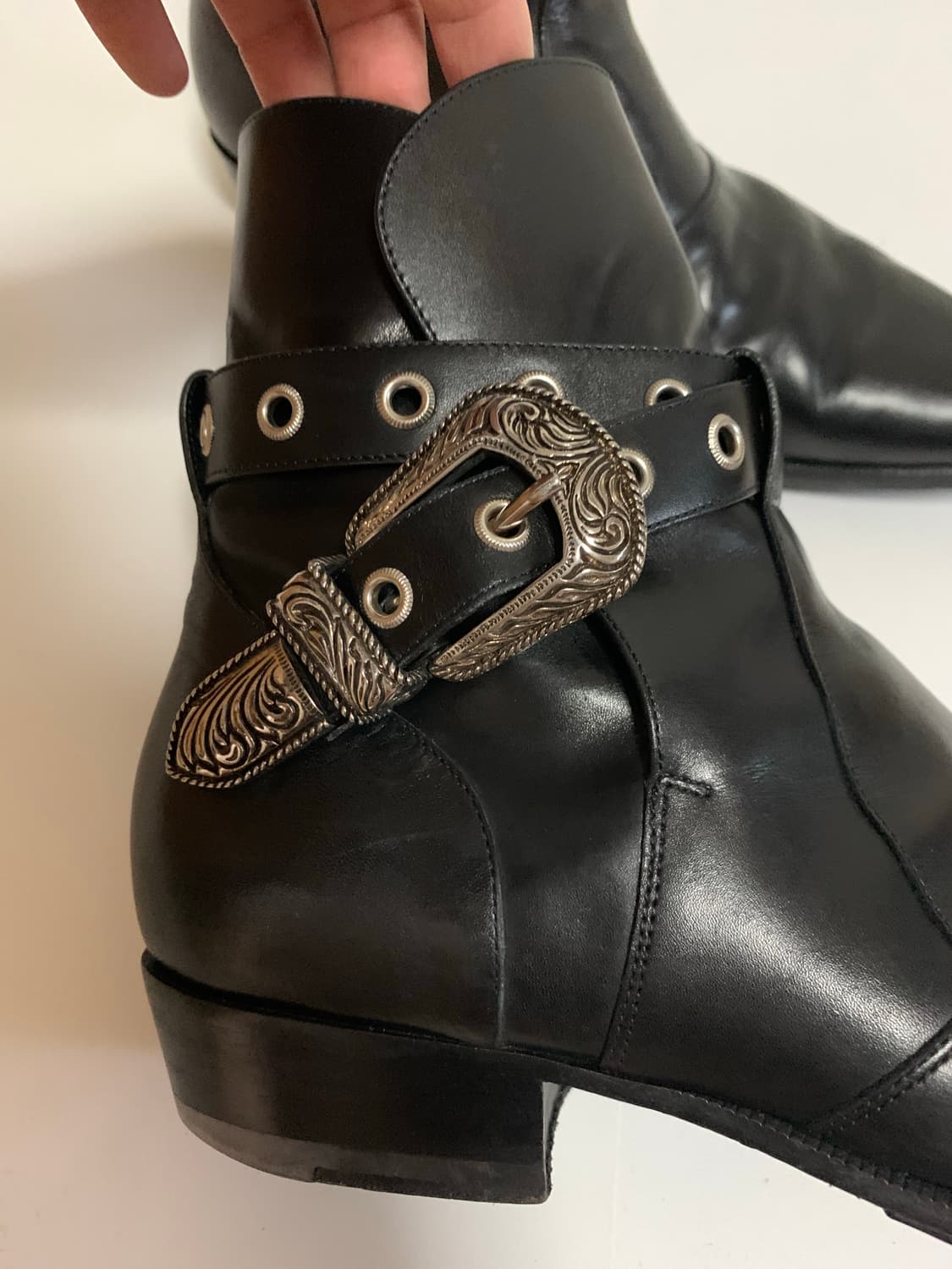 생로랑 14SS 웨스턴 버클 조드퍼 부츠 상품이미지6