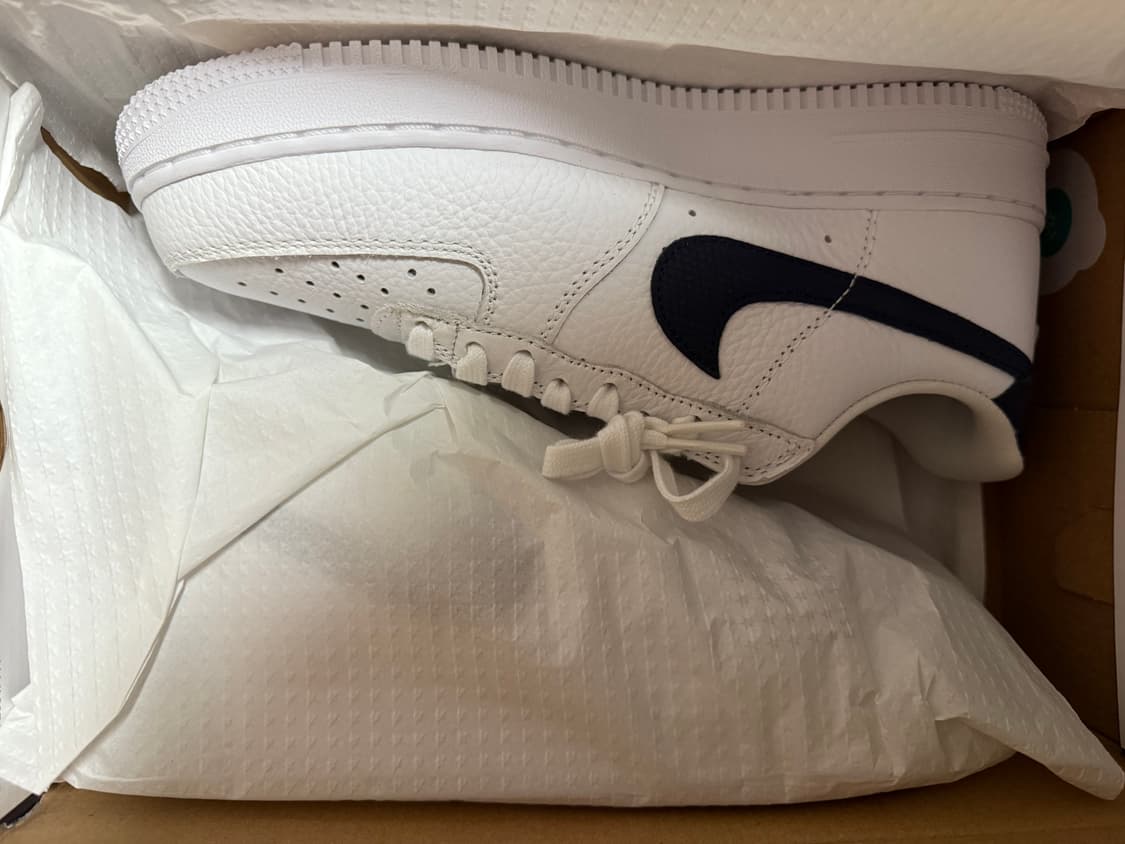 나이키 에어포스 1 '07 크래프트 화이트 & 옵시디언 255 상품이미지6