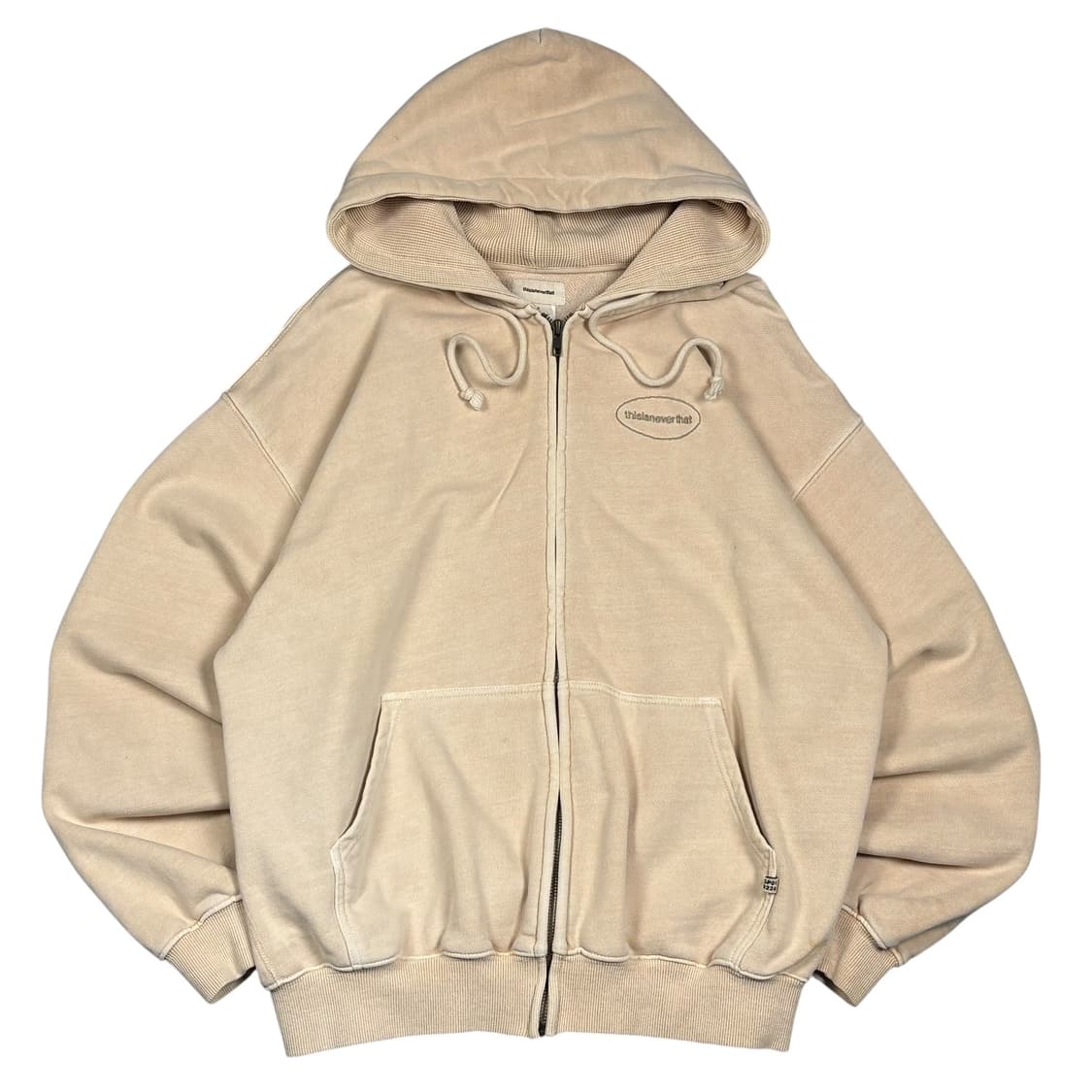디스이즈네버댓 베이지컬러 후드집업 상품이미지3
