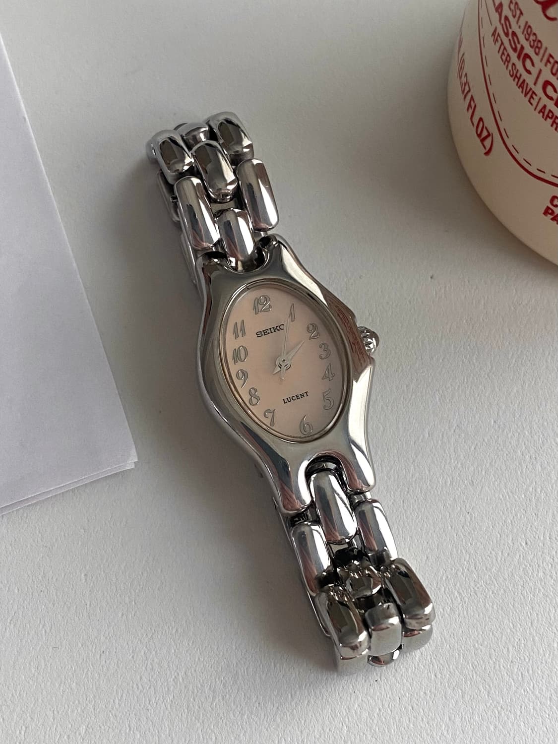 Seiko 세이코 루센트 쿼츠 핑크 레이디스 상품이미지2