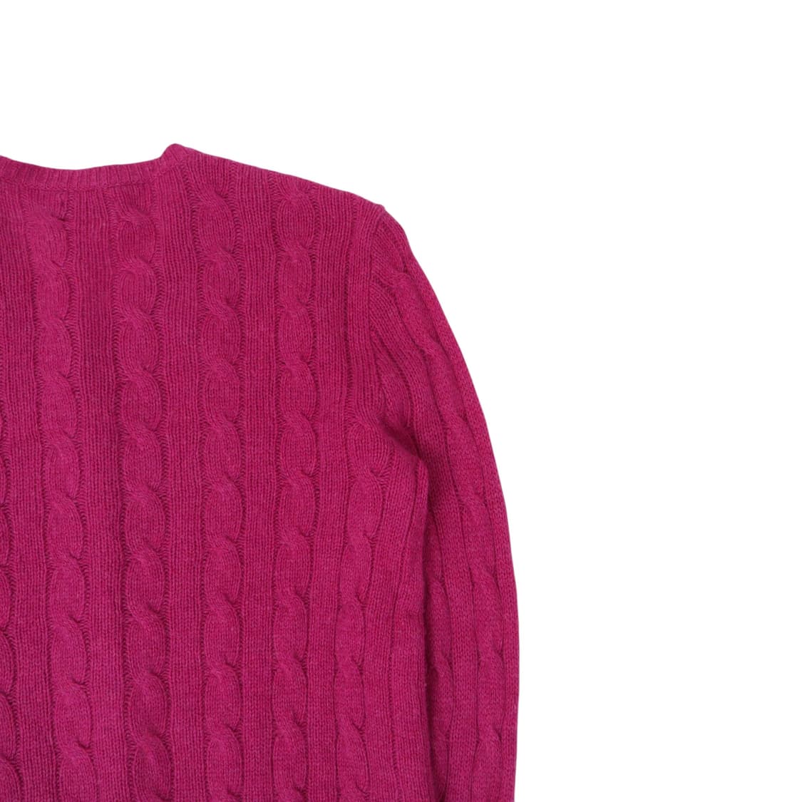 폴로 랄프로렌 핑크 울 캐시미어 케이블 니트 가디건 상품이미지6