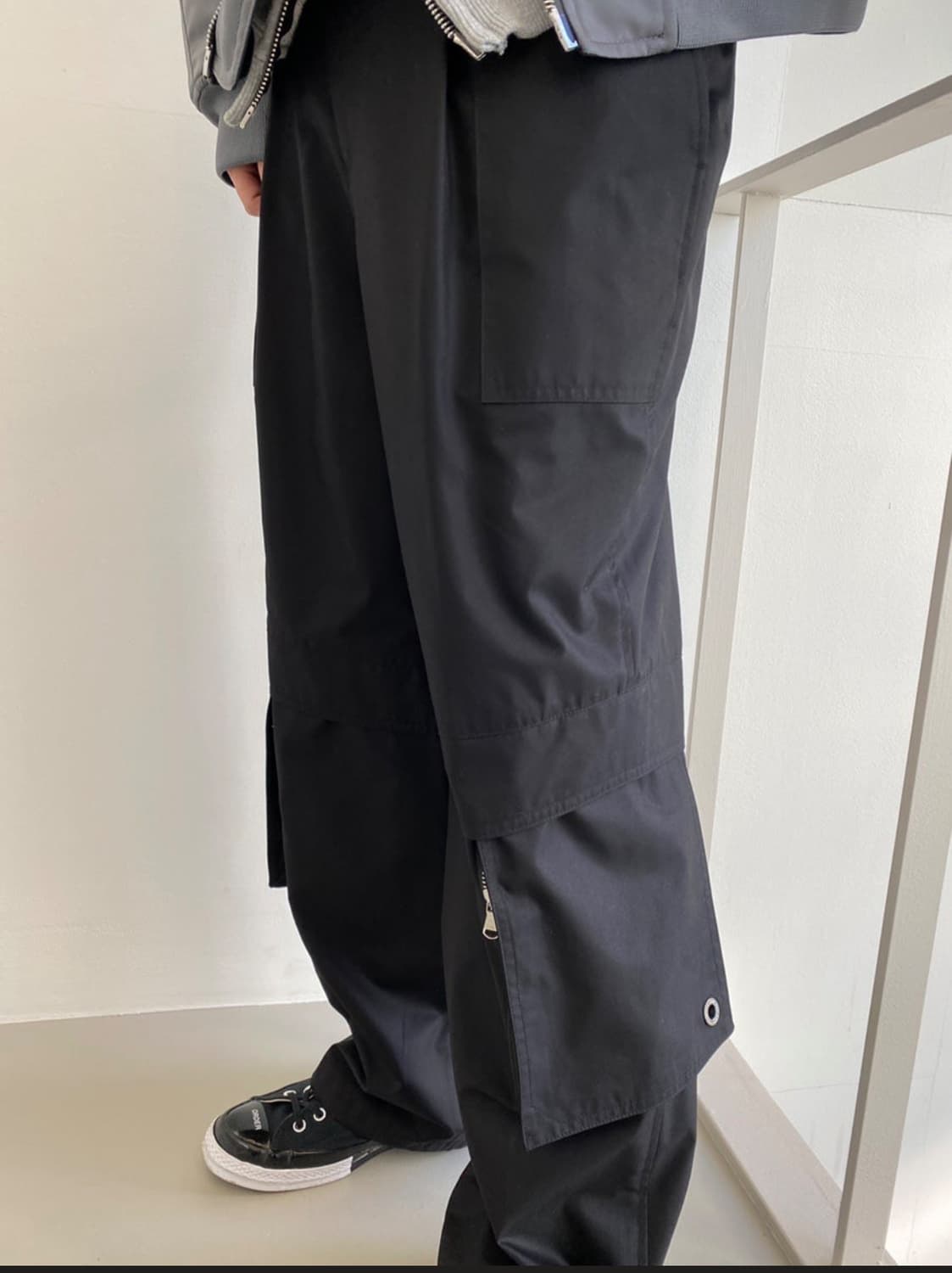 (50) 21ss 우영미 카고 트랙 팬츠 블랙 상품이미지1