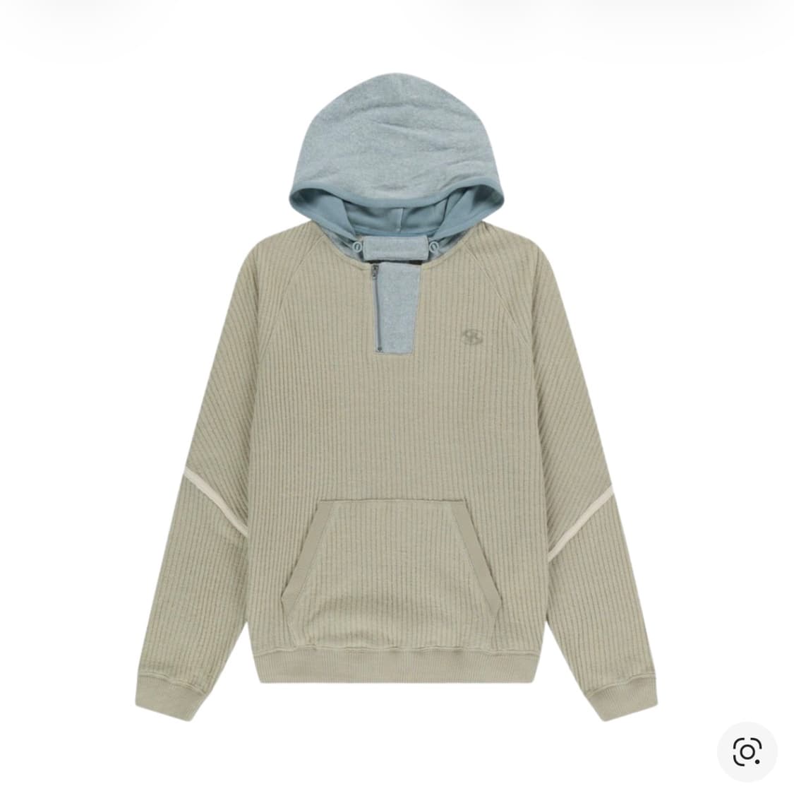 산산기어 리브드 후디 니트 베이지 2사이즈 상품이미지1