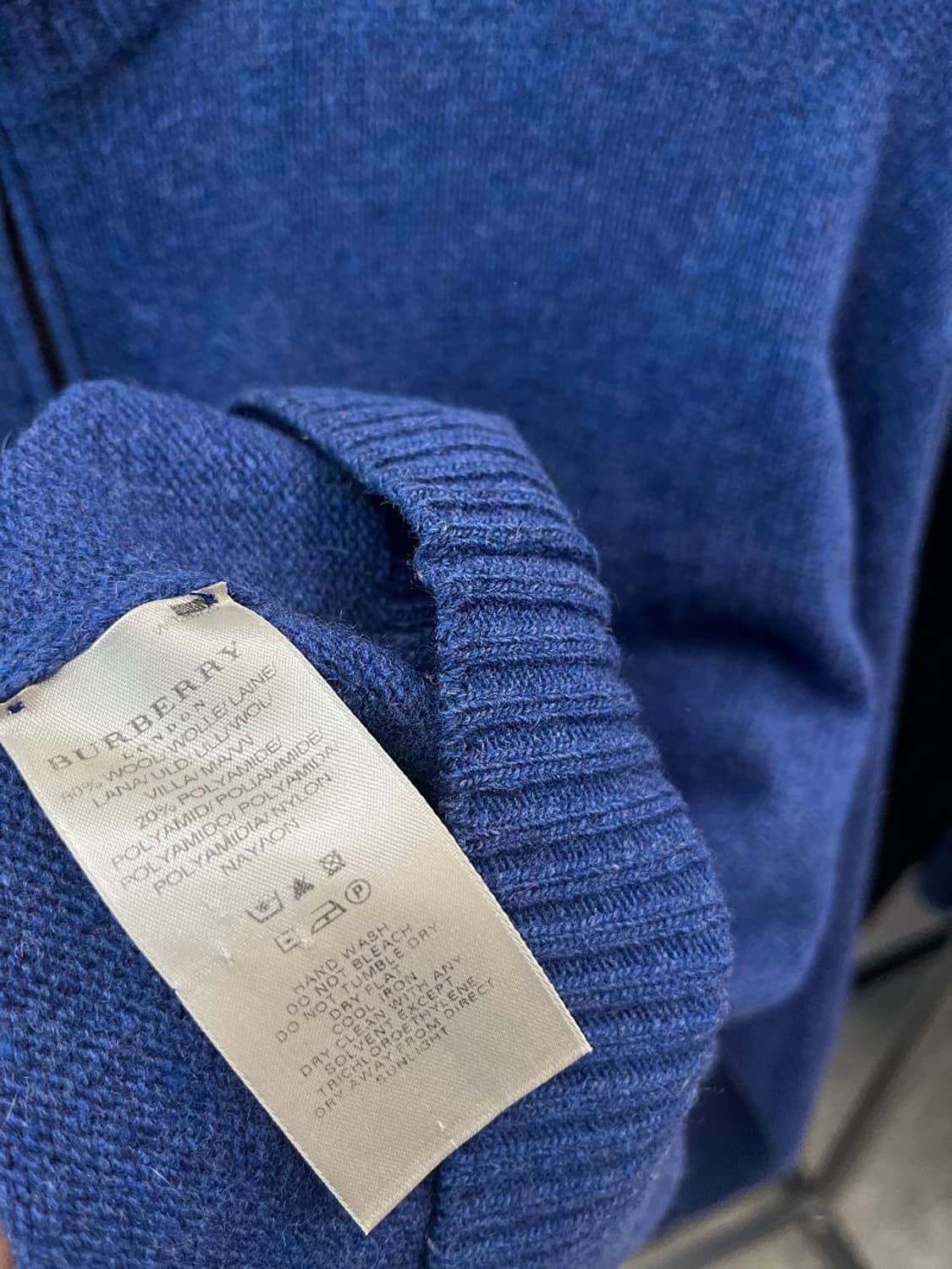 105) 버버리 진블루 니트집업 상품이미지8