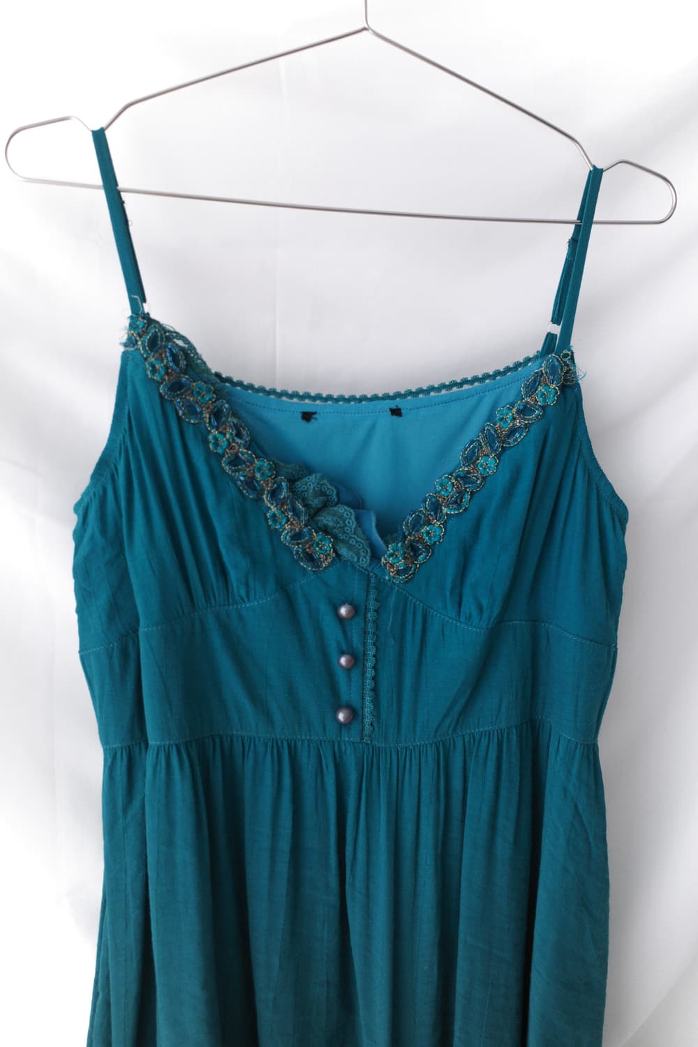 flower beads sleeveless dress 상품이미지3