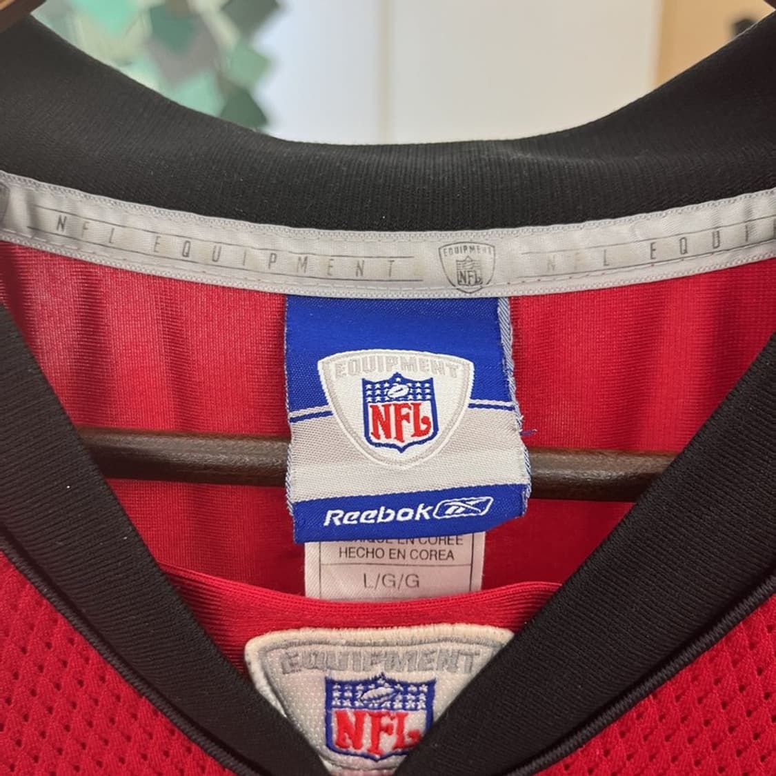 리복 NFL 애틀랜타 팔콘스 럭지 져지 유니폼 반팔티 L C12254 상품이미지5