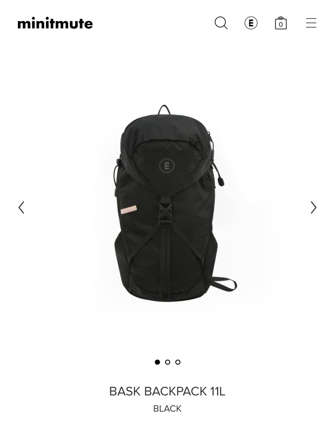 미닛뮤트 스포티 바스크 백팩 블랙 상품이미지1