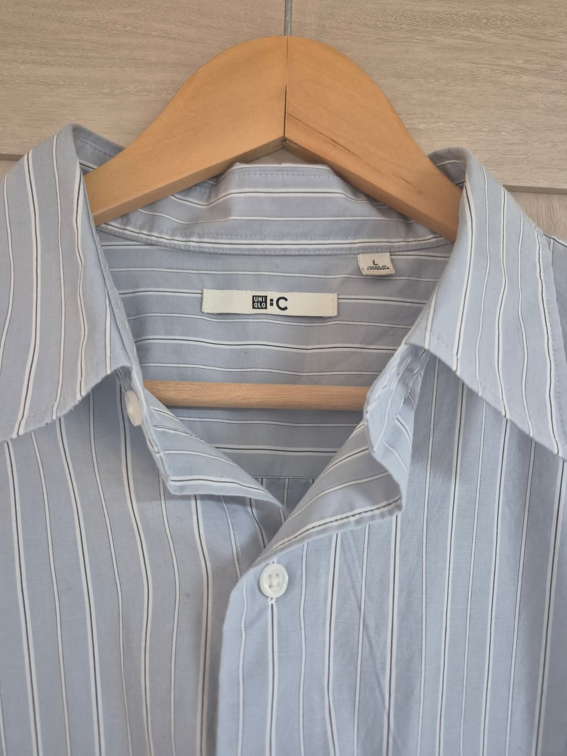 유니클로c 스트라이프 셔츠 L사이즈 상품이미지2