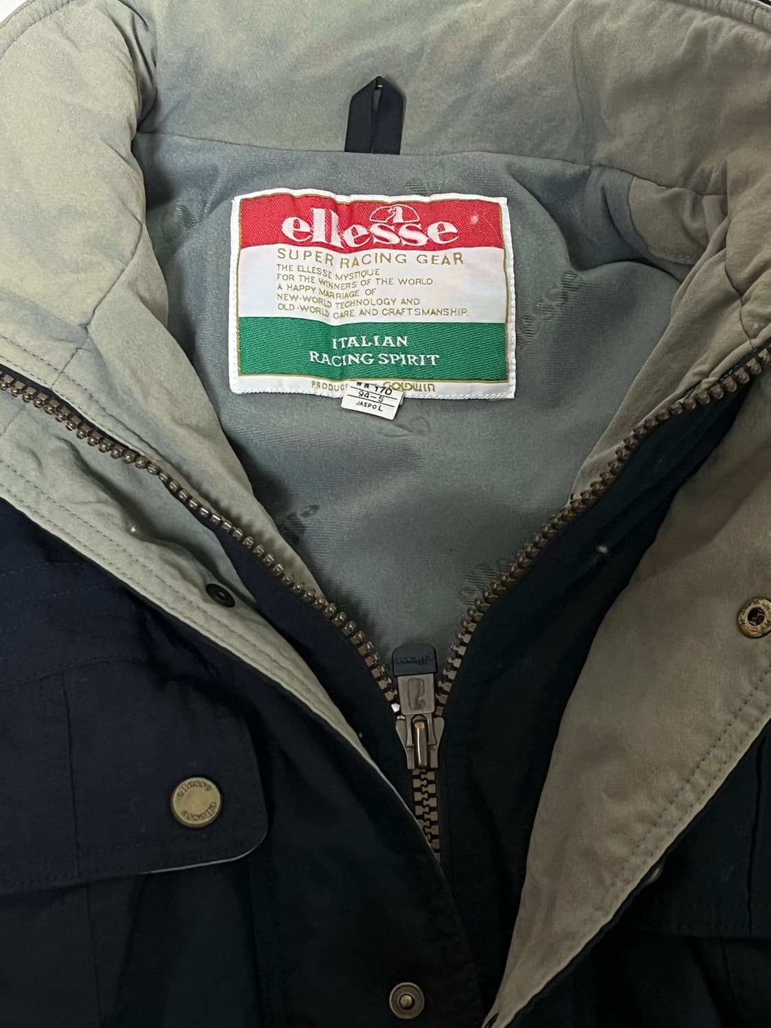 [90‘s재팬] ellesse 레이싱 기어 자켓 상품이미지4