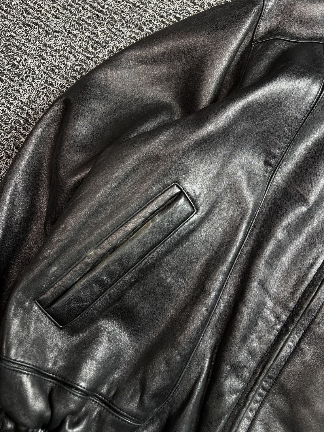 NIZZO 빈티지 아카이브 램스킨 봄버 자켓 2329 상품이미지3