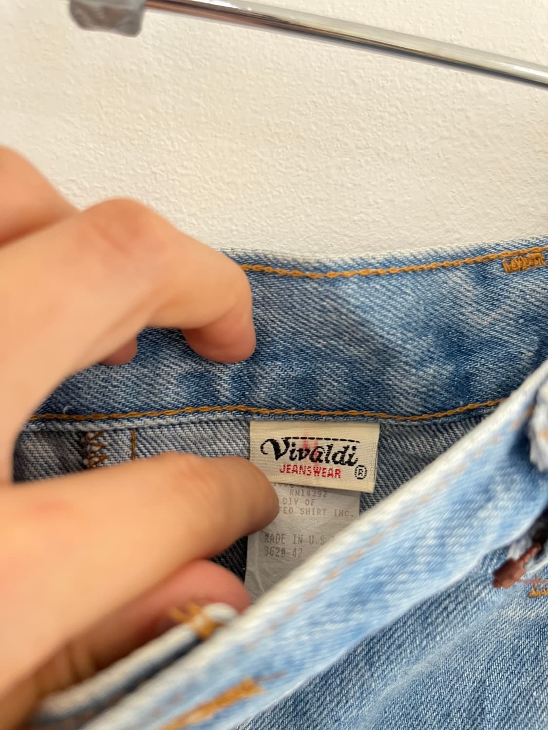 90's Vivgldi denim skirt (made in USA) 상품이미지5