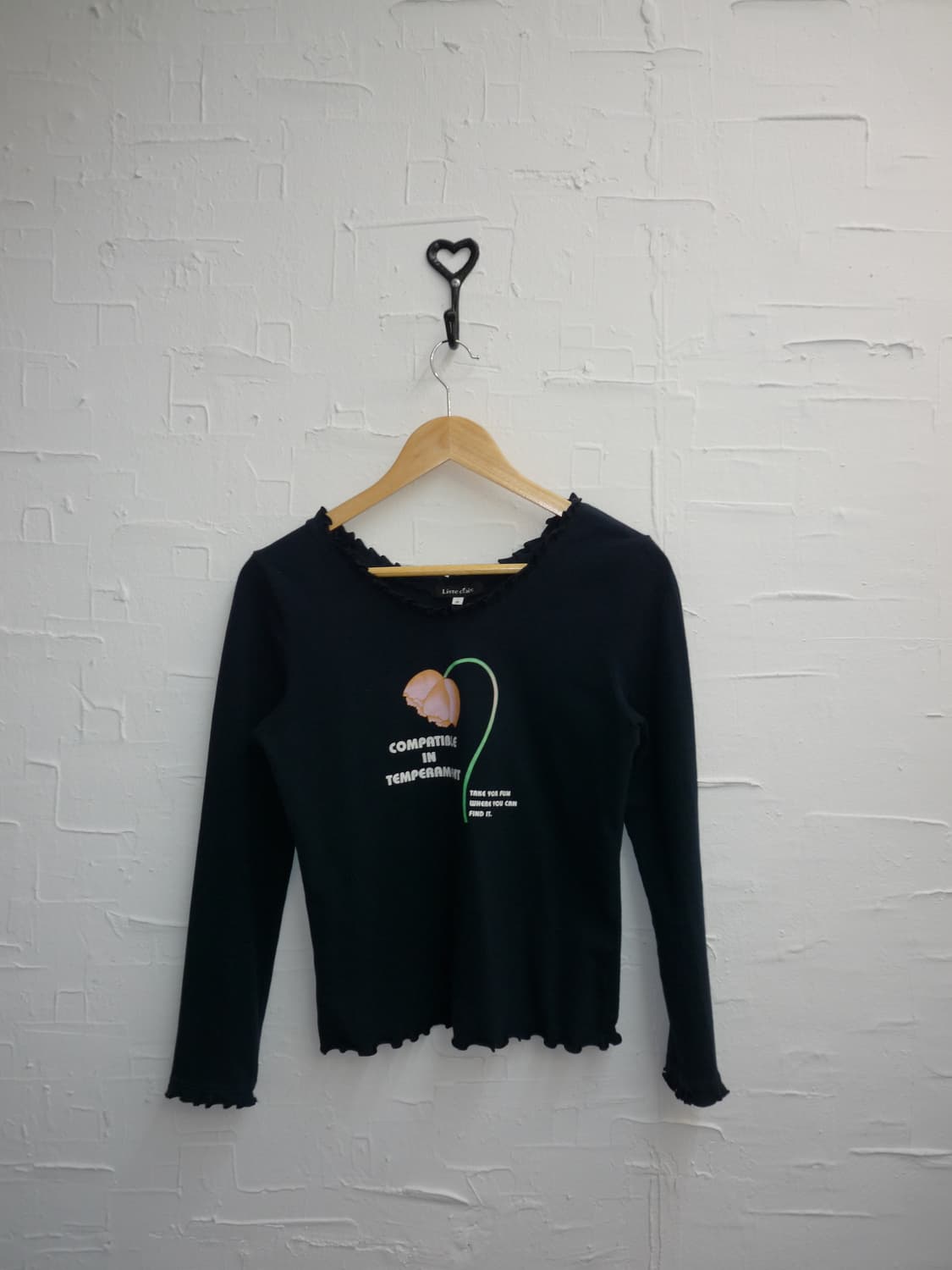 frill neck navy long sleeve 상품이미지3