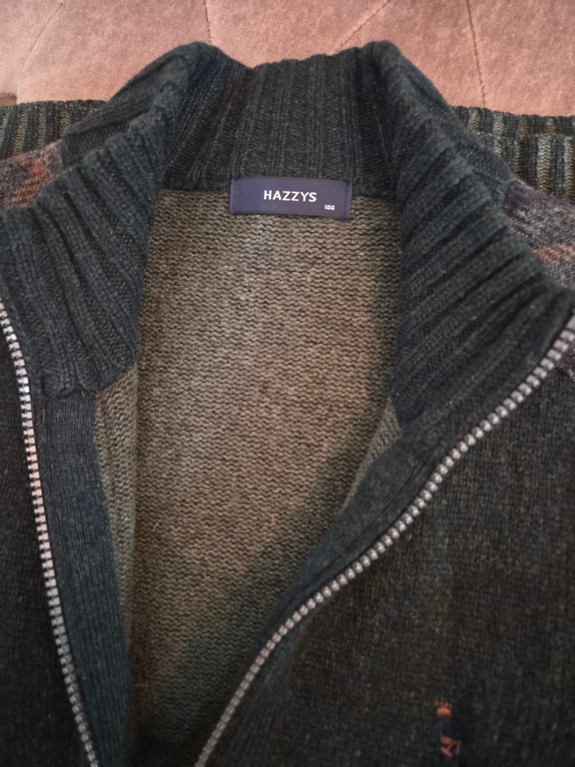 헤지스 남성 울100니트집업가디건 100사이즈 상품이미지8