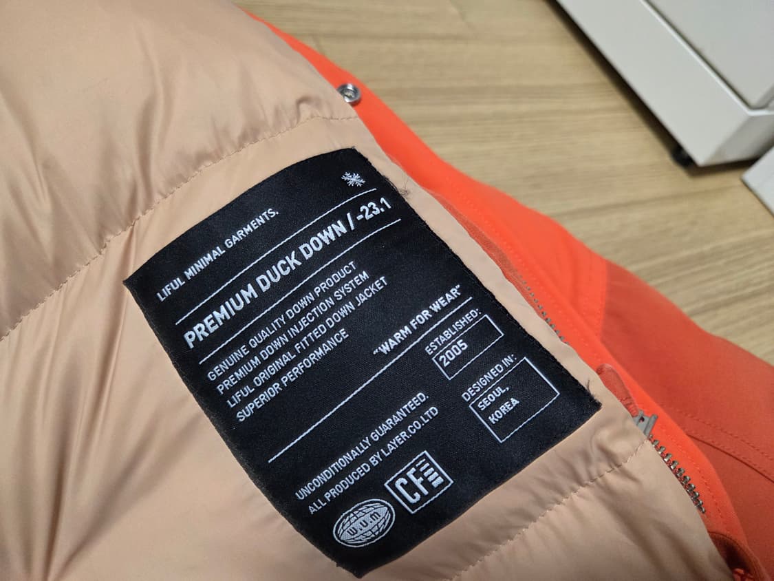 라이풀 쉘퍼 덕다운 패딩 점퍼  상품이미지8