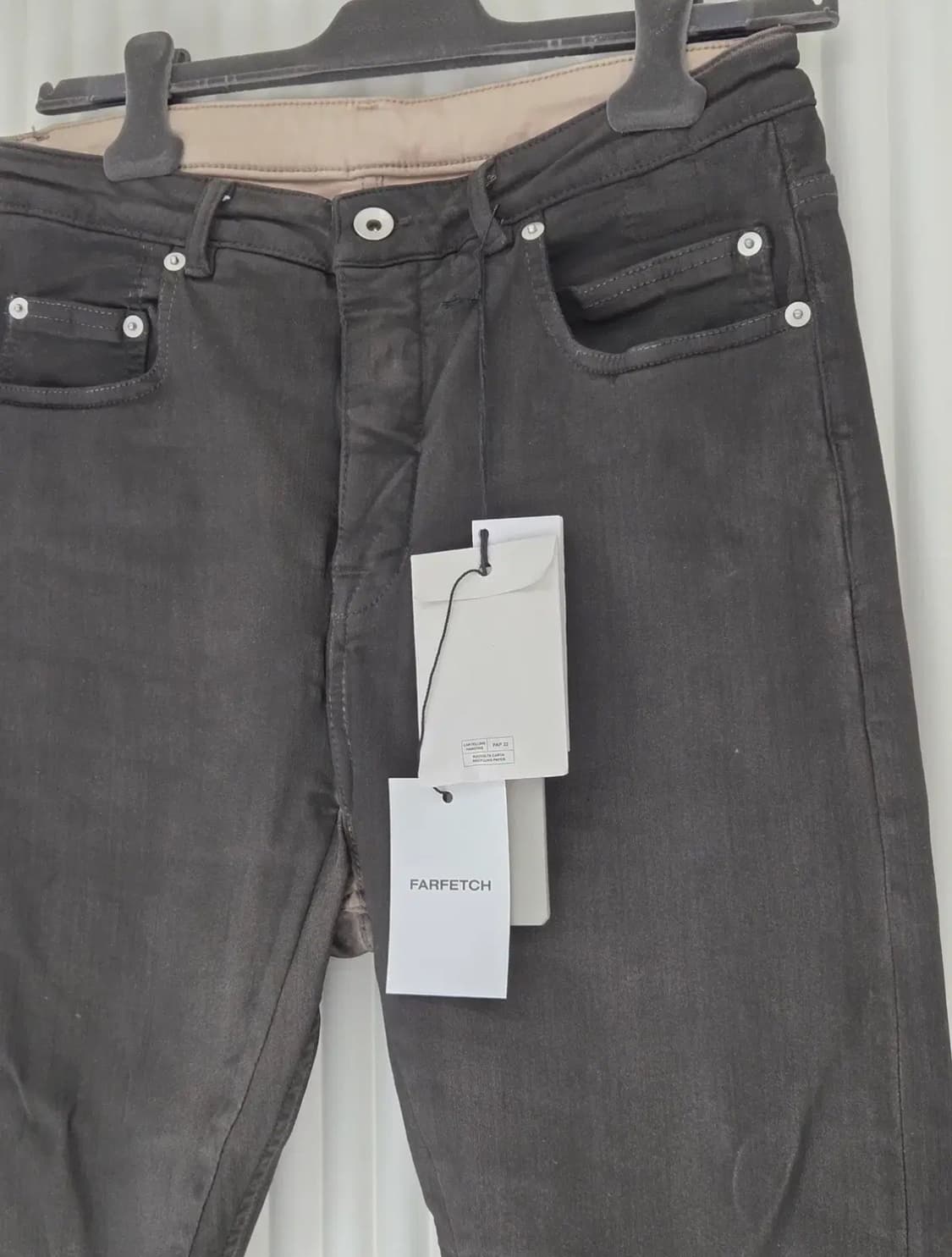 릭 오웬스 24ss DRKSHDW 블랙 & 오프화이트 룩소르 진 상품이미지7