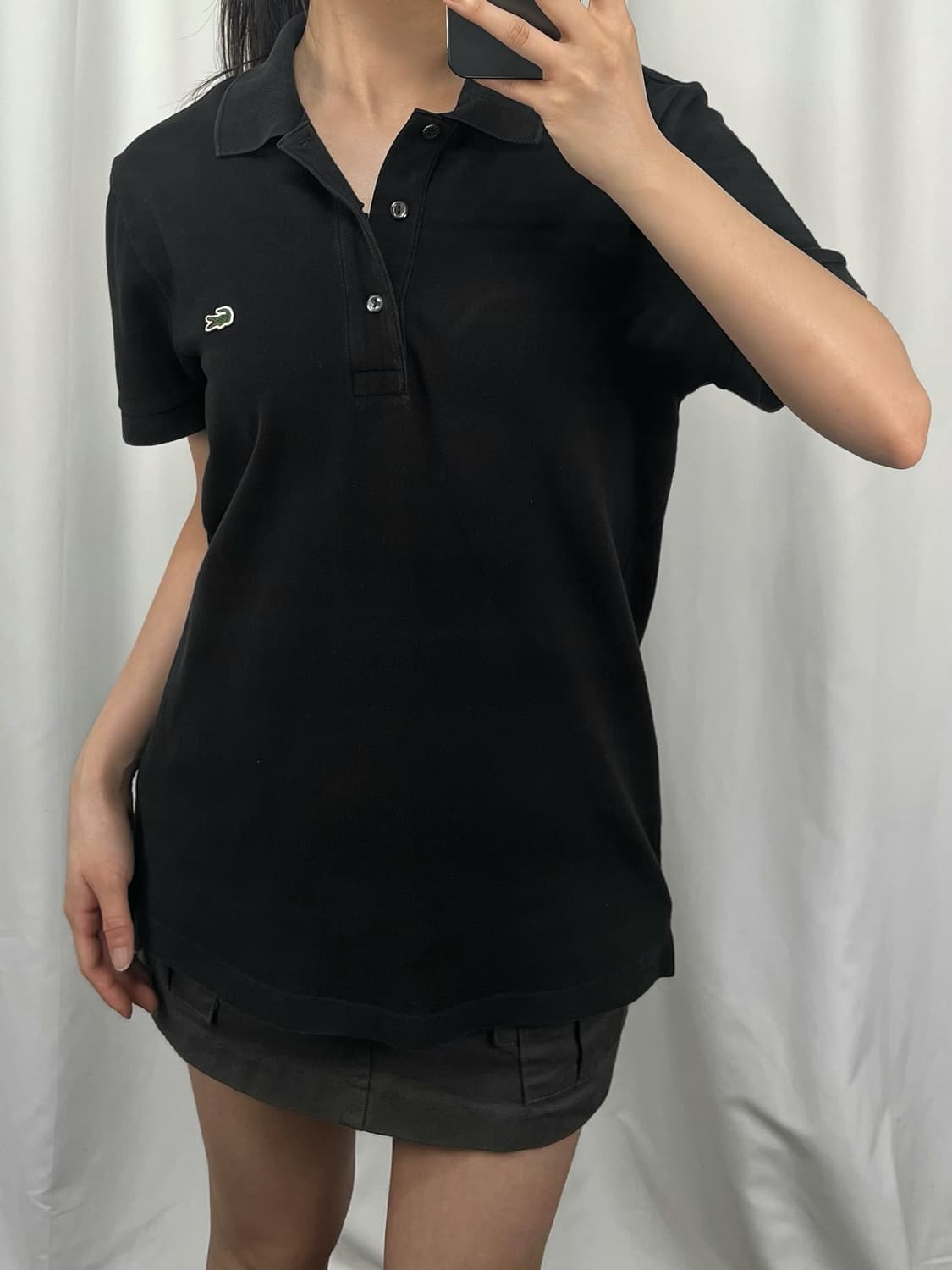 라코스테 블랙 반팔 카라티 상품이미지2