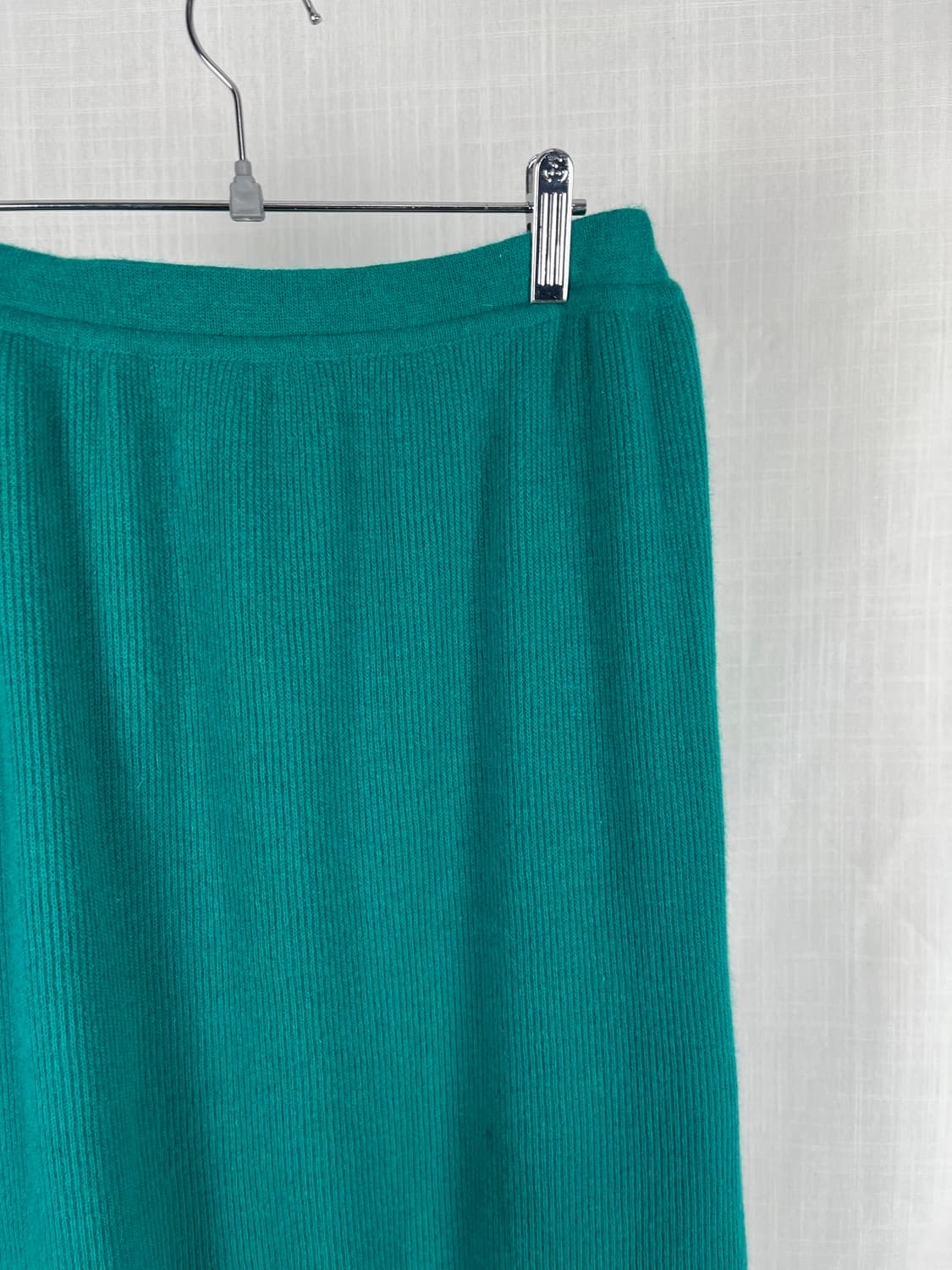 Vintage(Made in Italy) 청록색 니트 스커트  상품이미지2