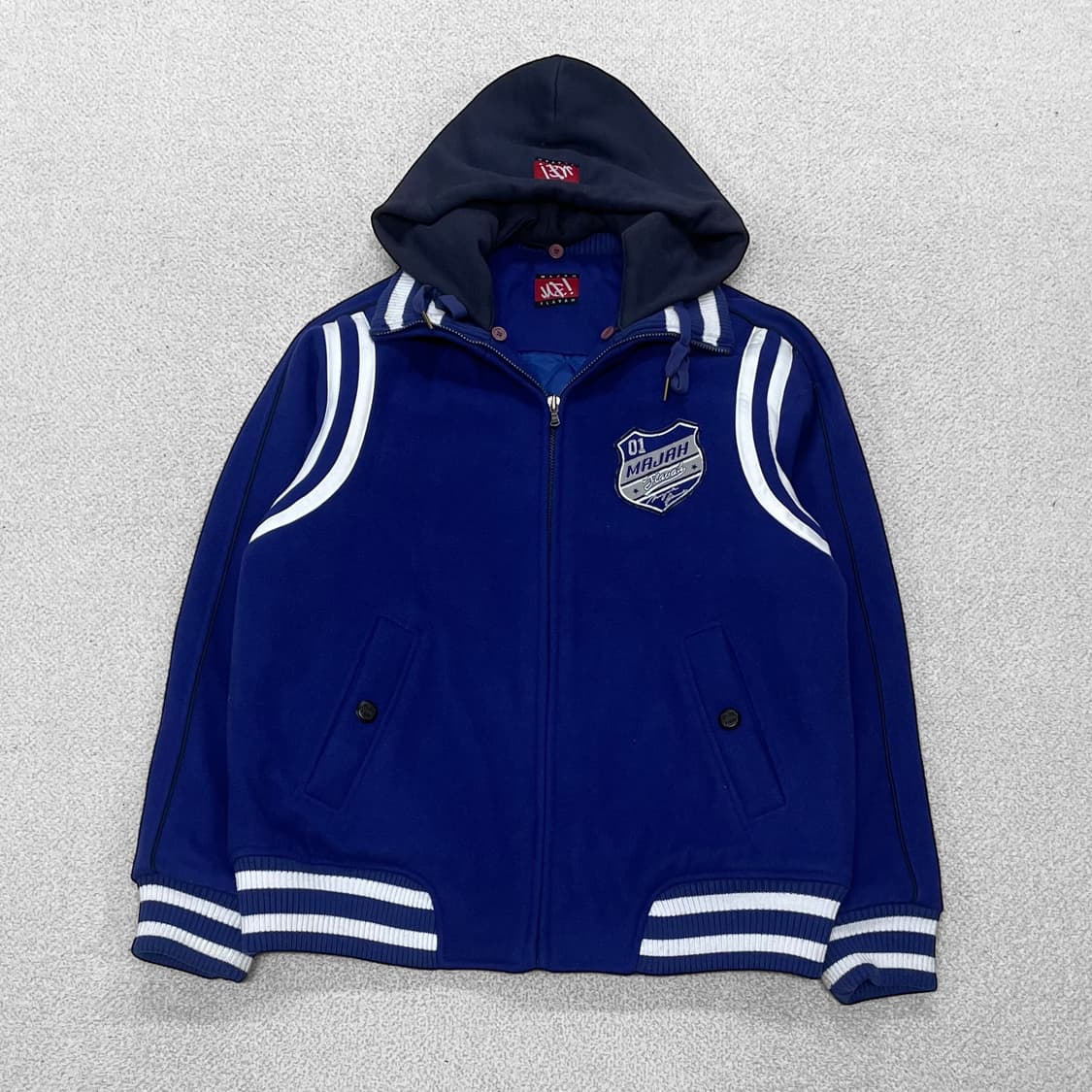 마자플라바 올드스쿨 울 바시티 자켓 블루 상품이미지1