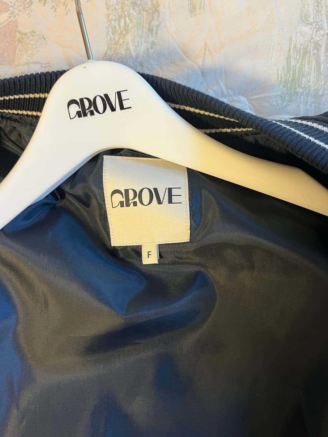 GROVE 그로브 네이비 봄버 자켓 상품이미지4