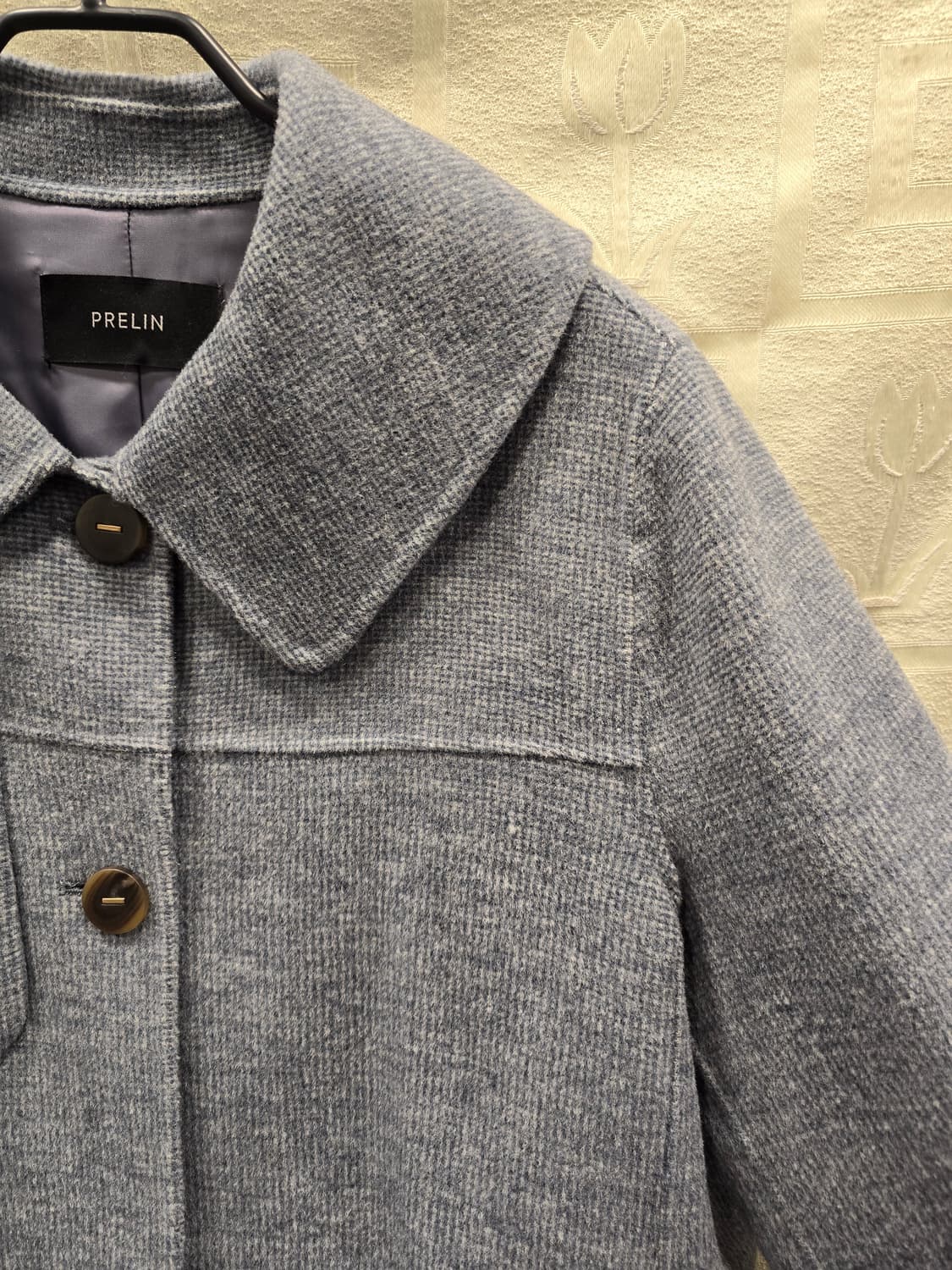 프렐린 PRELIN 핸드메이드 그레이 울 혼방 코 자켓 66 상품이미지3