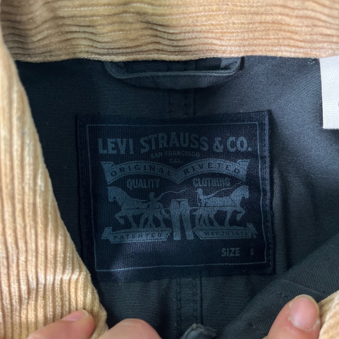 100 리바이스 코듀로이 카라 초어 자켓 상품이미지3