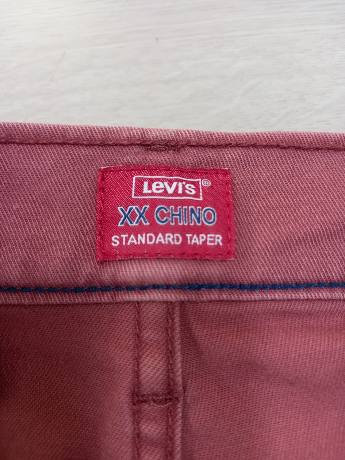 38 리바이스 스판 슬림일자 치노 챠콜핑크 38-150 상품이미지7