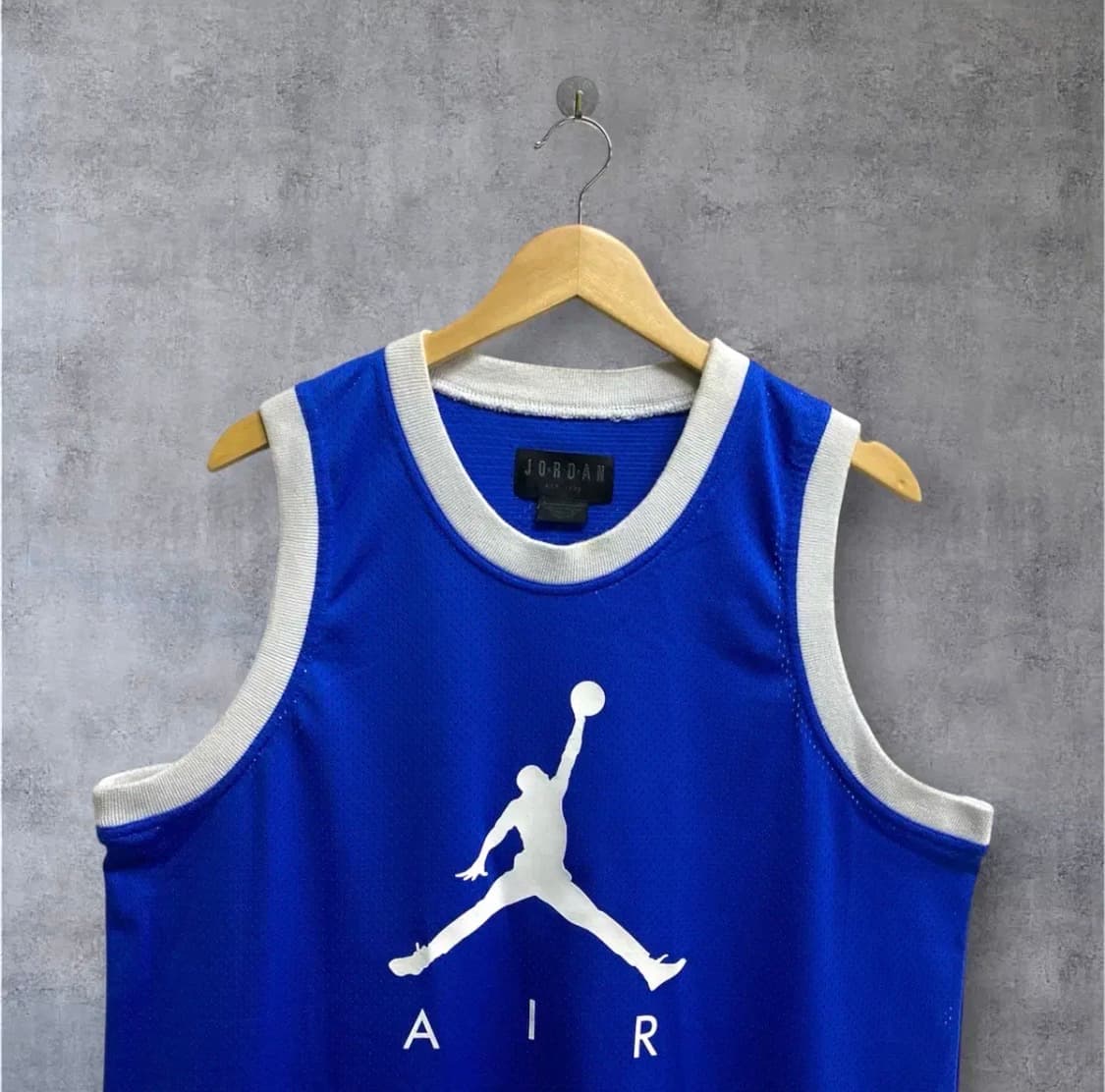 조던 에어 베스킷볼 져지 블루 화이트 L 상품이미지2