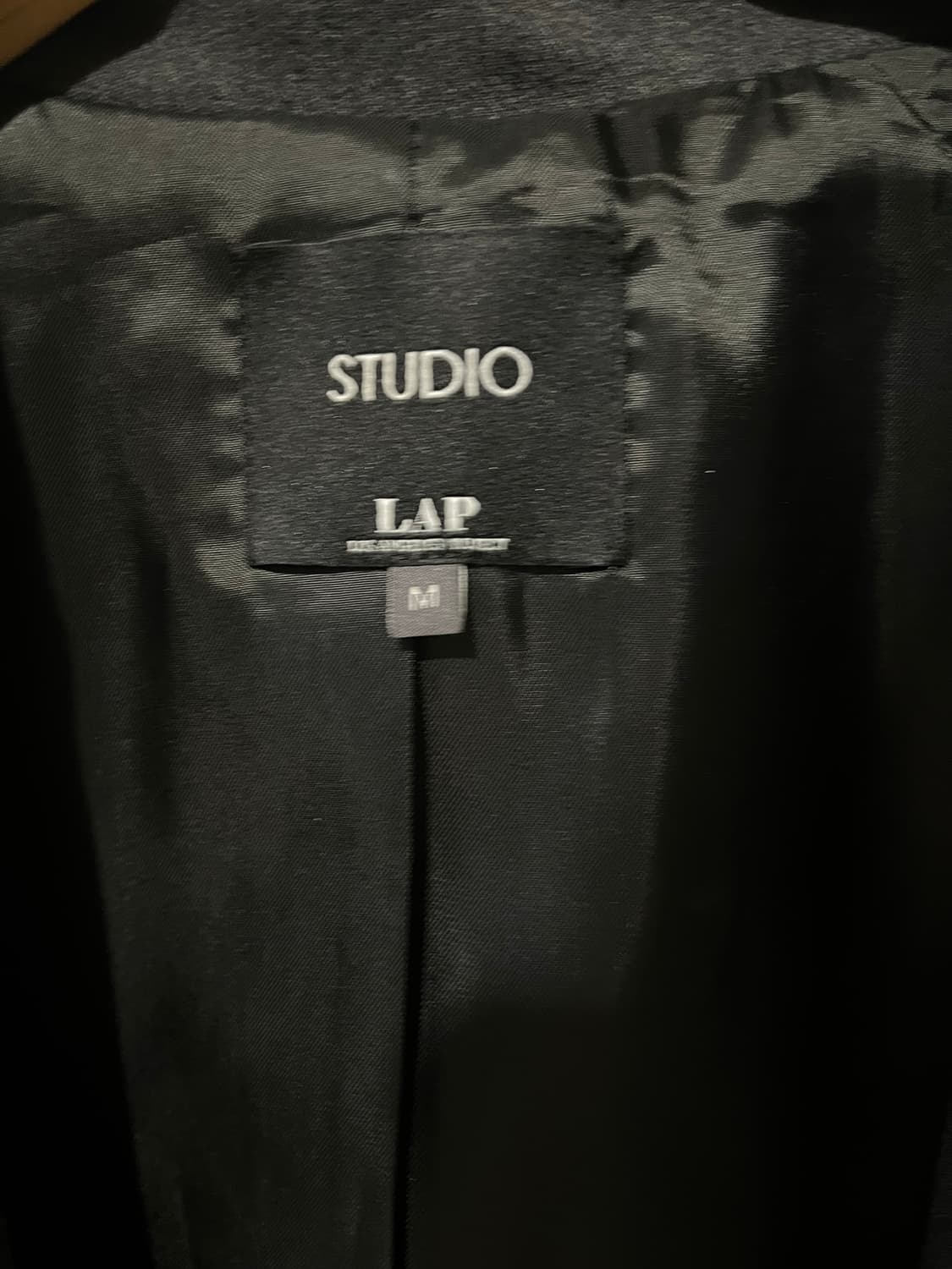 LAP(랩) 벨티드 자켓 차콜 / M사이즈 상품이미지4