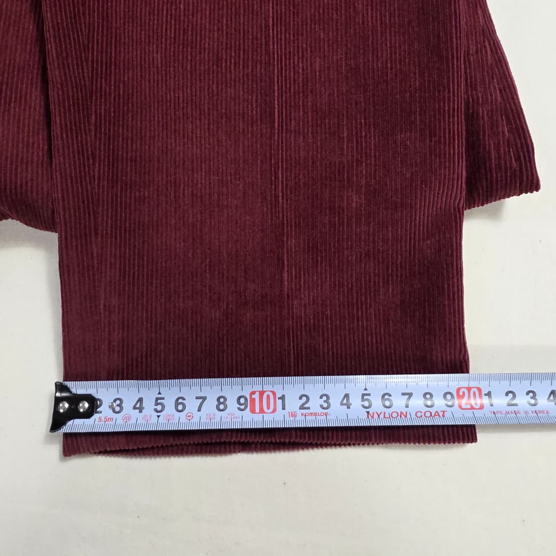 1083 슬로우애시드 코듀로이 팬츠 버건디 M 남성/여성루즈핏 상품이미지6