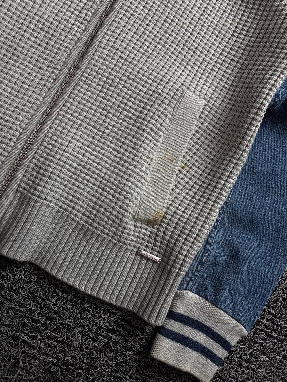 디젤 아카이브 데님 앤 니트 믹스업 집업 자켓 3638 상품이미지2