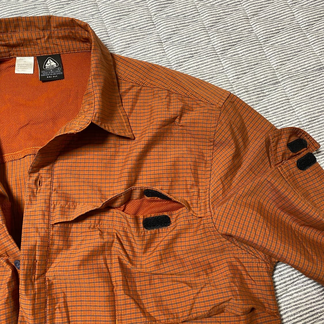 나이키 ACG 체크 셔츠 빈티지 드라이핏 L 상품이미지5