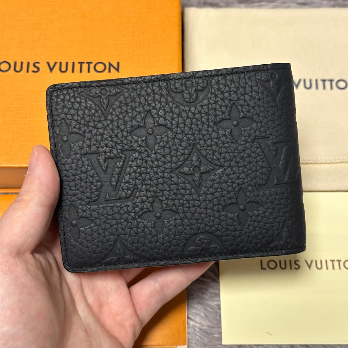 [풀구성] 루이비통 이클립스 토뤼옹 멀티플 월릿 반지갑 블랙 상품이미지2