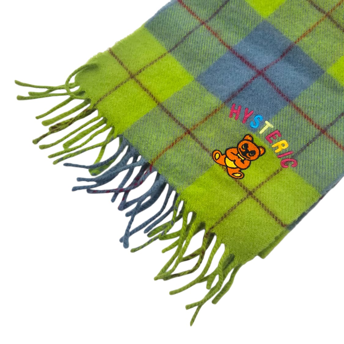 05s 히스테릭글래머 베어 타탄 체크 울 100% 머플러 상품이미지2