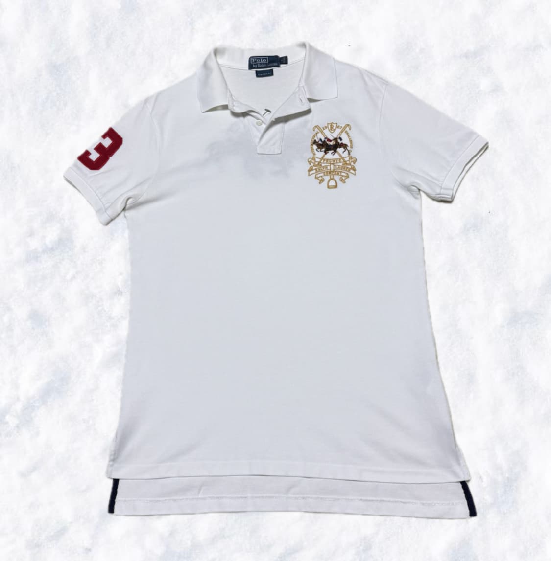 폴로 랄프로렌 빅포니 치프키프 디자인 화이트 반팔 상품이미지2