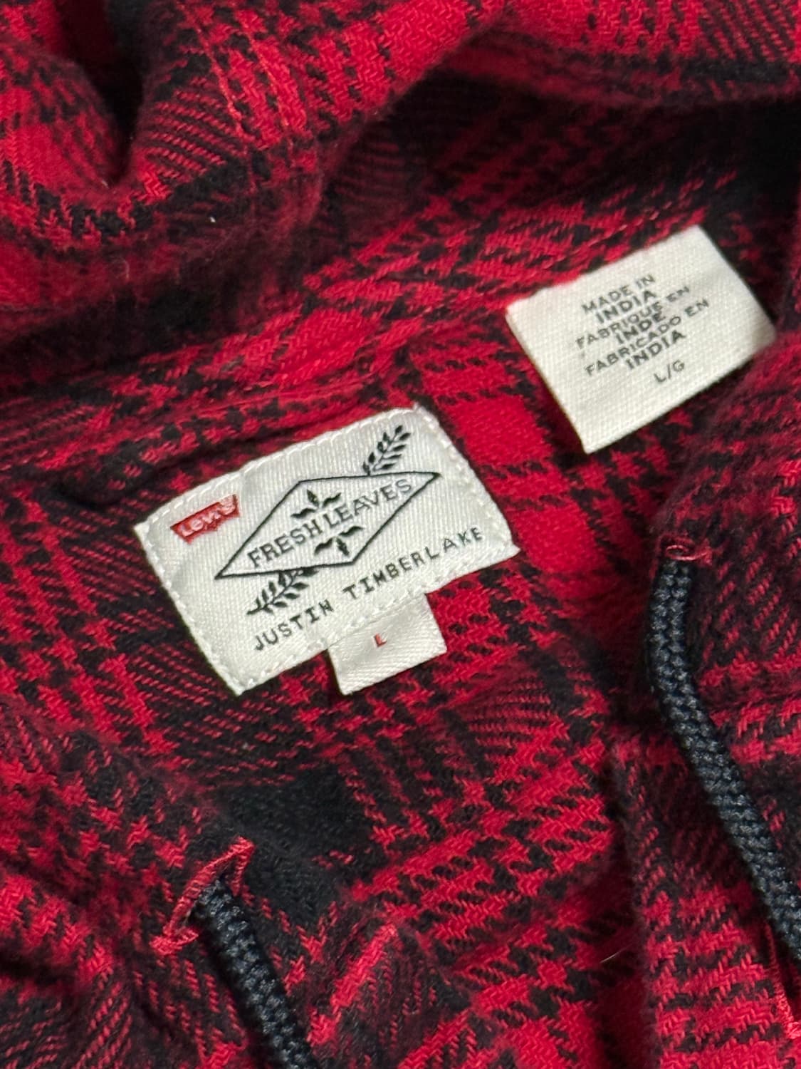 리바이스 버팔로체크 플란넬 후디셔츠자켓Levis flannel shirt 상품이미지8