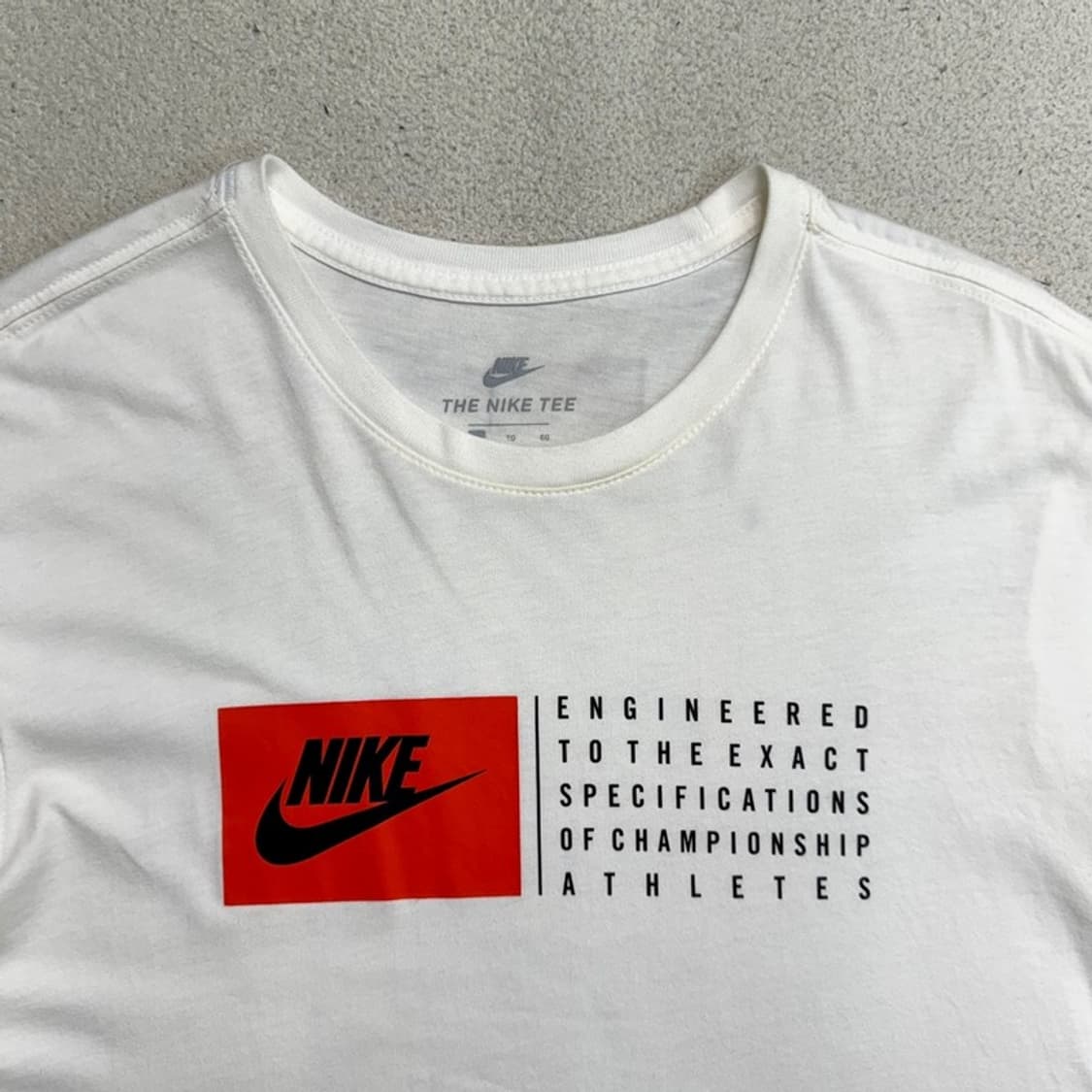 NIKE 레터링 반팔 티 화이트 XL 상품이미지2