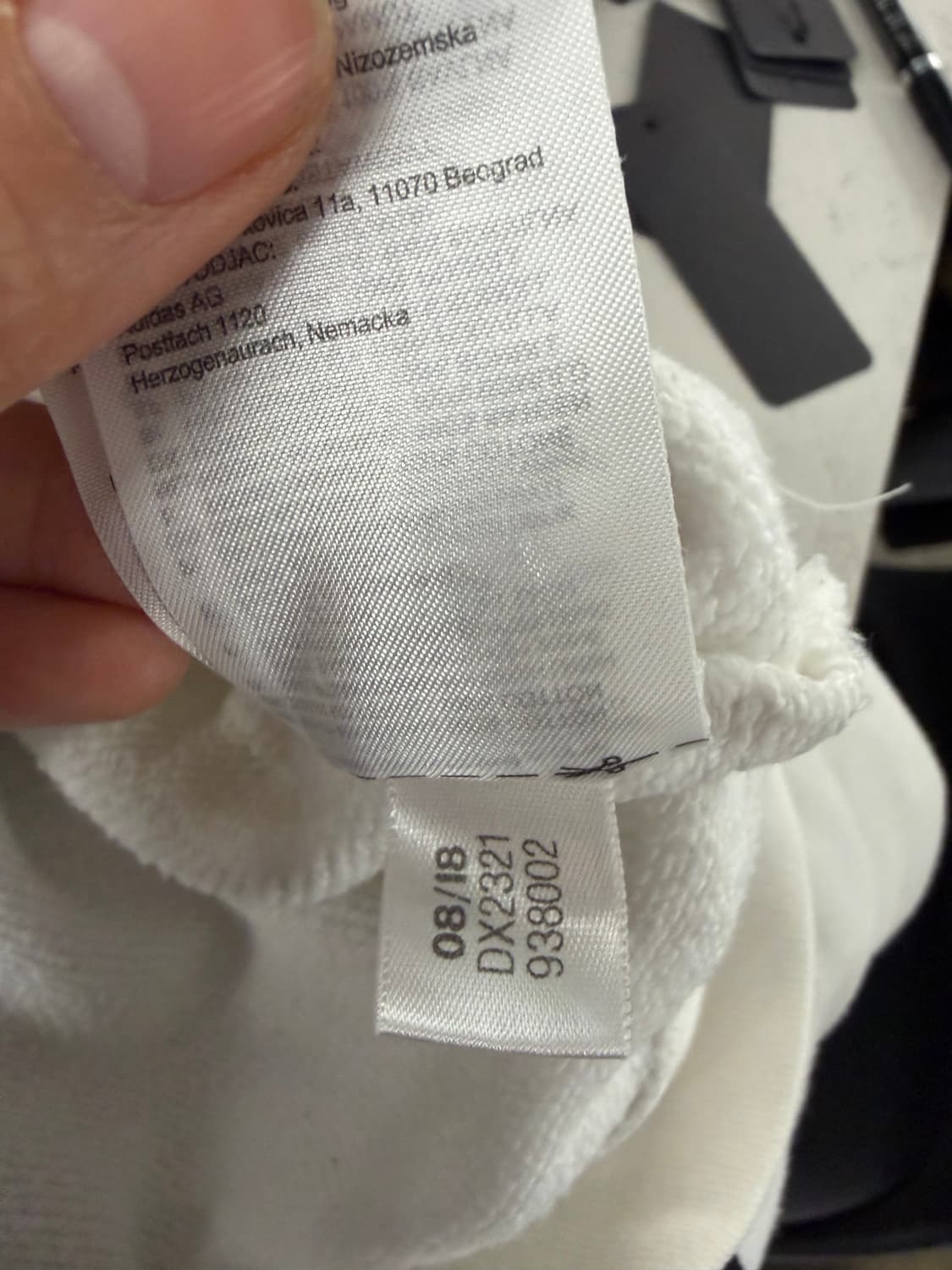 Adidas logo crop hood white M 상품이미지8