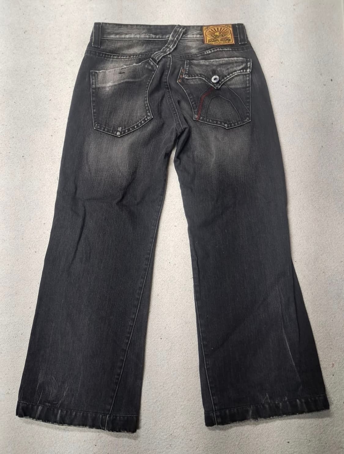 버커루 흑청 부츠컷 데님팬츠 상품이미지3