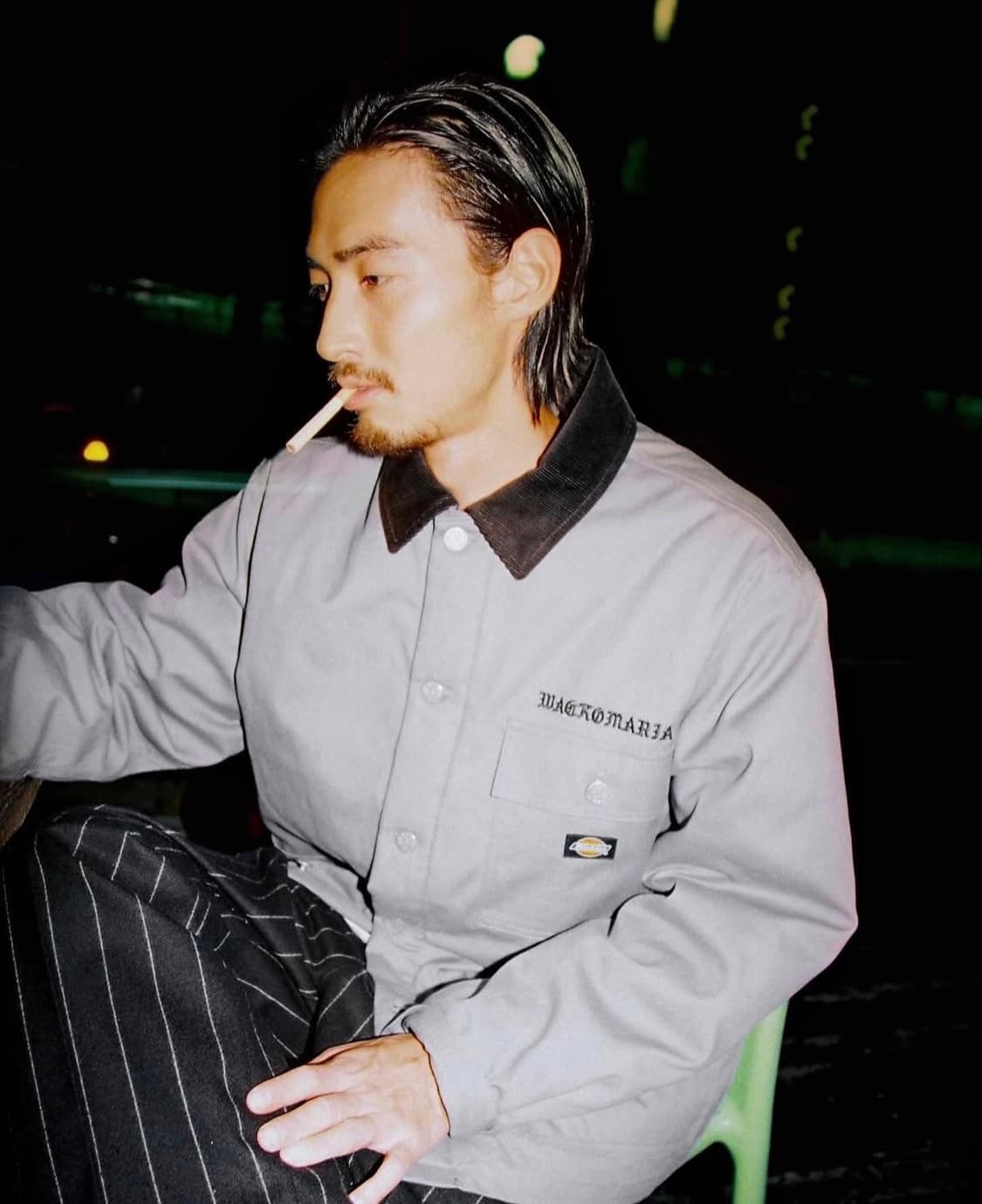 [L] 와코마리아 디키즈 커버올 캔버스 워크자켓 그레이 상품이미지5