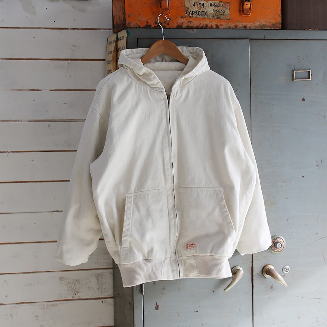 (착용컷) Java 워크 후드 자켓 (100) 상품이미지2