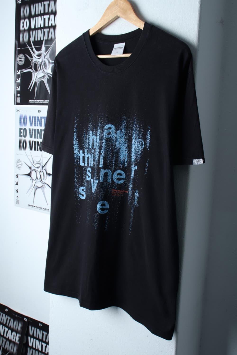 (L-XL) 디스이즈네버댓 반팔 티셔츠 빅로고 블랙 스트릿-H30692 상품이미지1