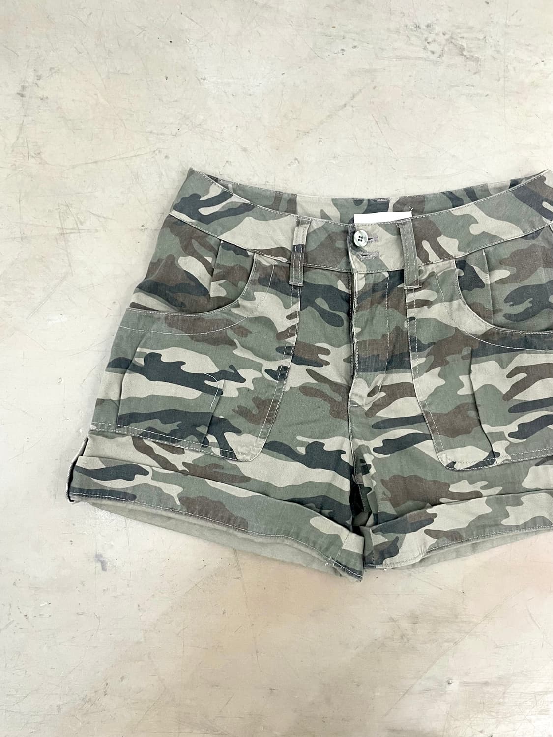 camo Pattern Roll up short pants 상품이미지2