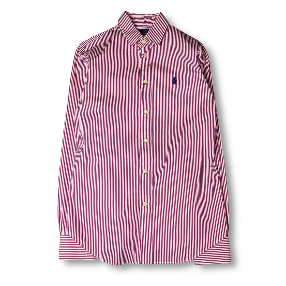 폴로랄프로렌 네이비 포니 딥핑크 스트라이프 긴팔 셔츠 커스텀핏 6 상품이미지1