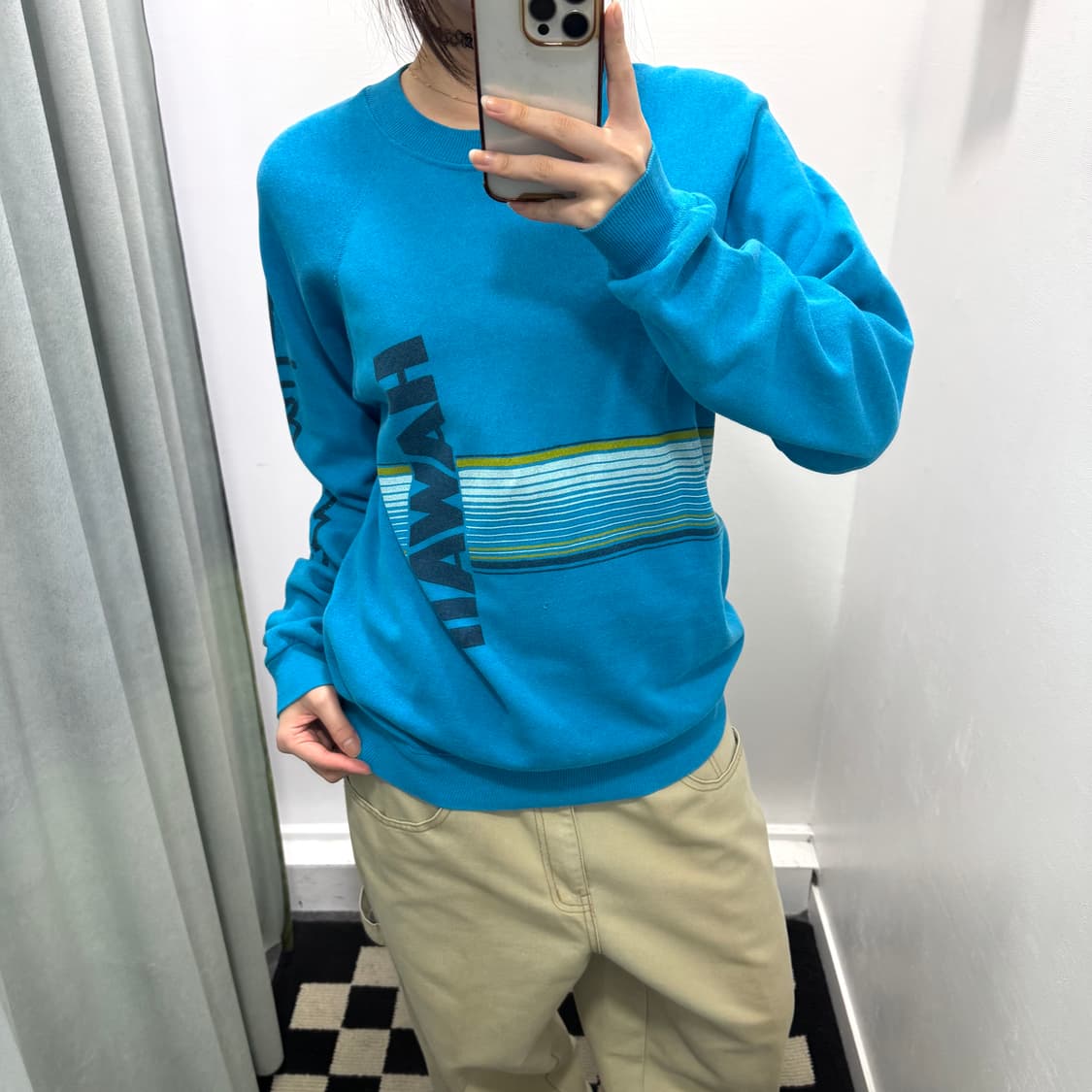 Hanes 블루 하와이 니트 상품이미지2