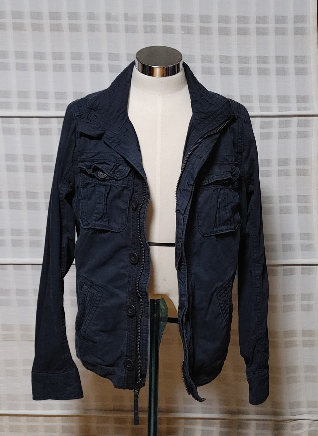 (Abercrombie) 아베크롬비 네이비 야상 점퍼 M (95~100) 상품이미지3