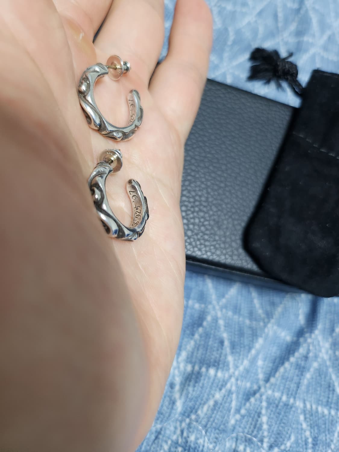 크롬하츠 스크롤후프이어링 한쌍(2ea) 팝니다. 상품이미지6