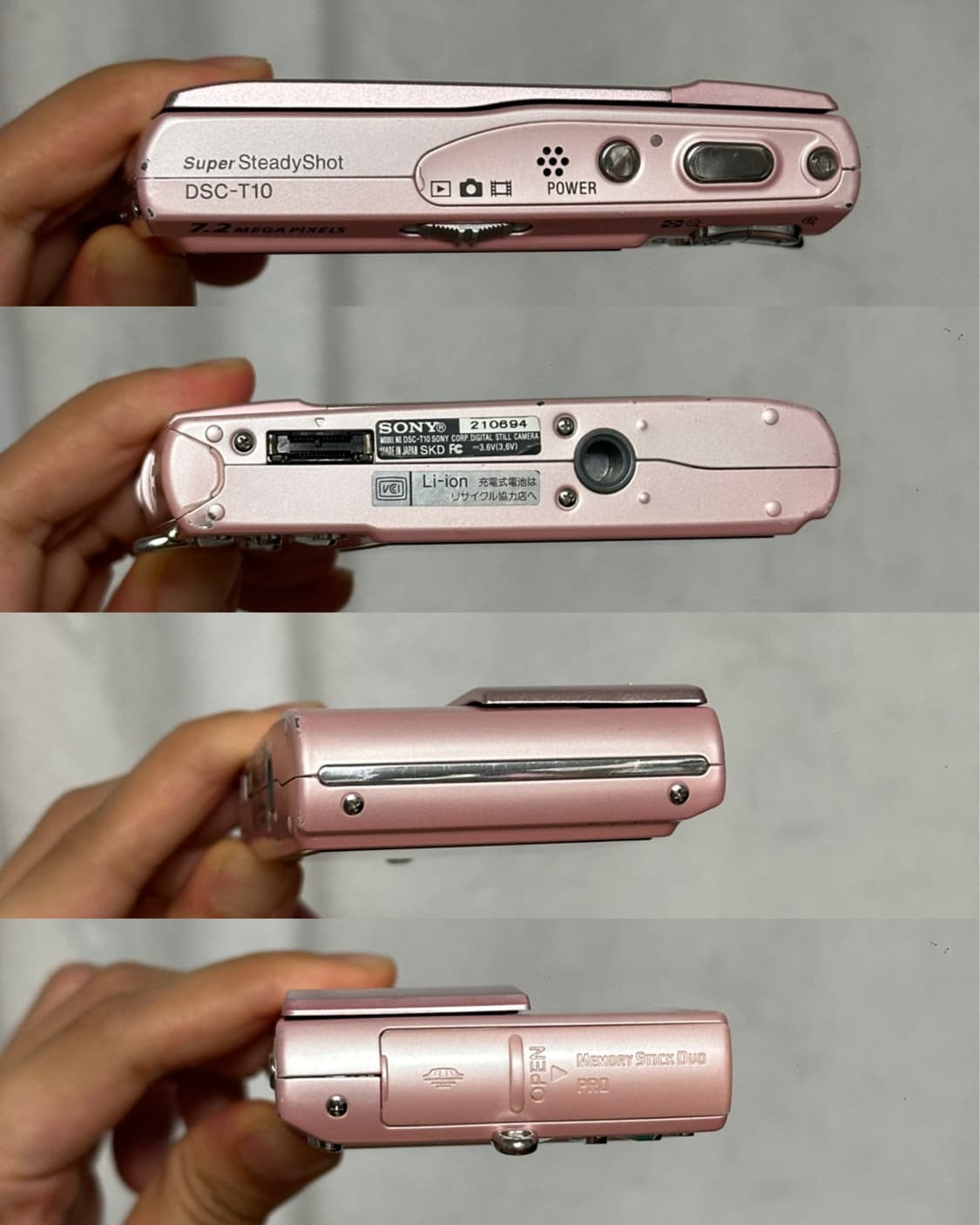 작례⭕️ 소니 사이버샷 dsc-t10 빈티지 디카 / 칼자이스 핑크디카 상품이미지6