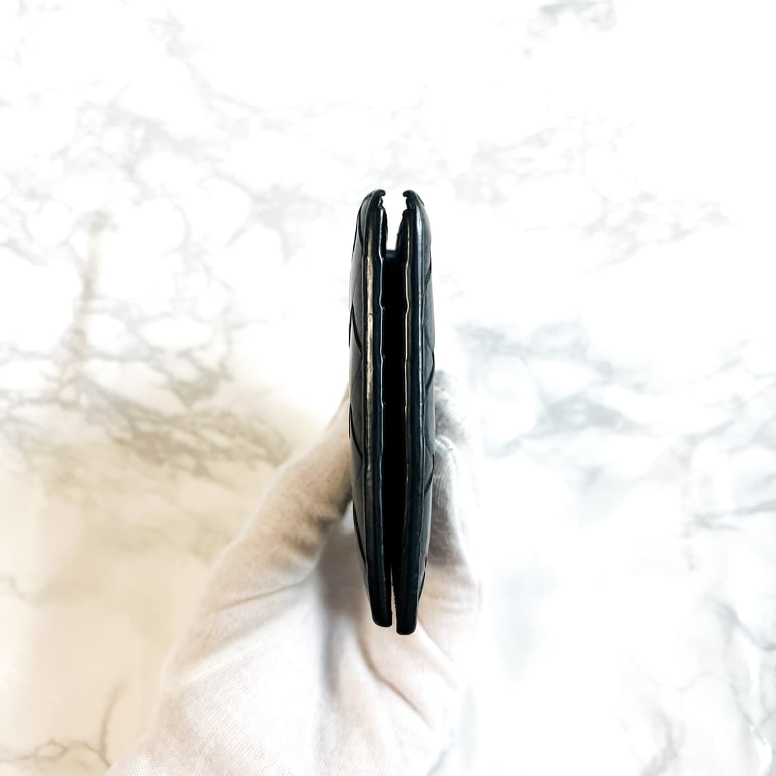 [신형] 보테가베네타 인트레치아토 반지갑 블랙 상품이미지6