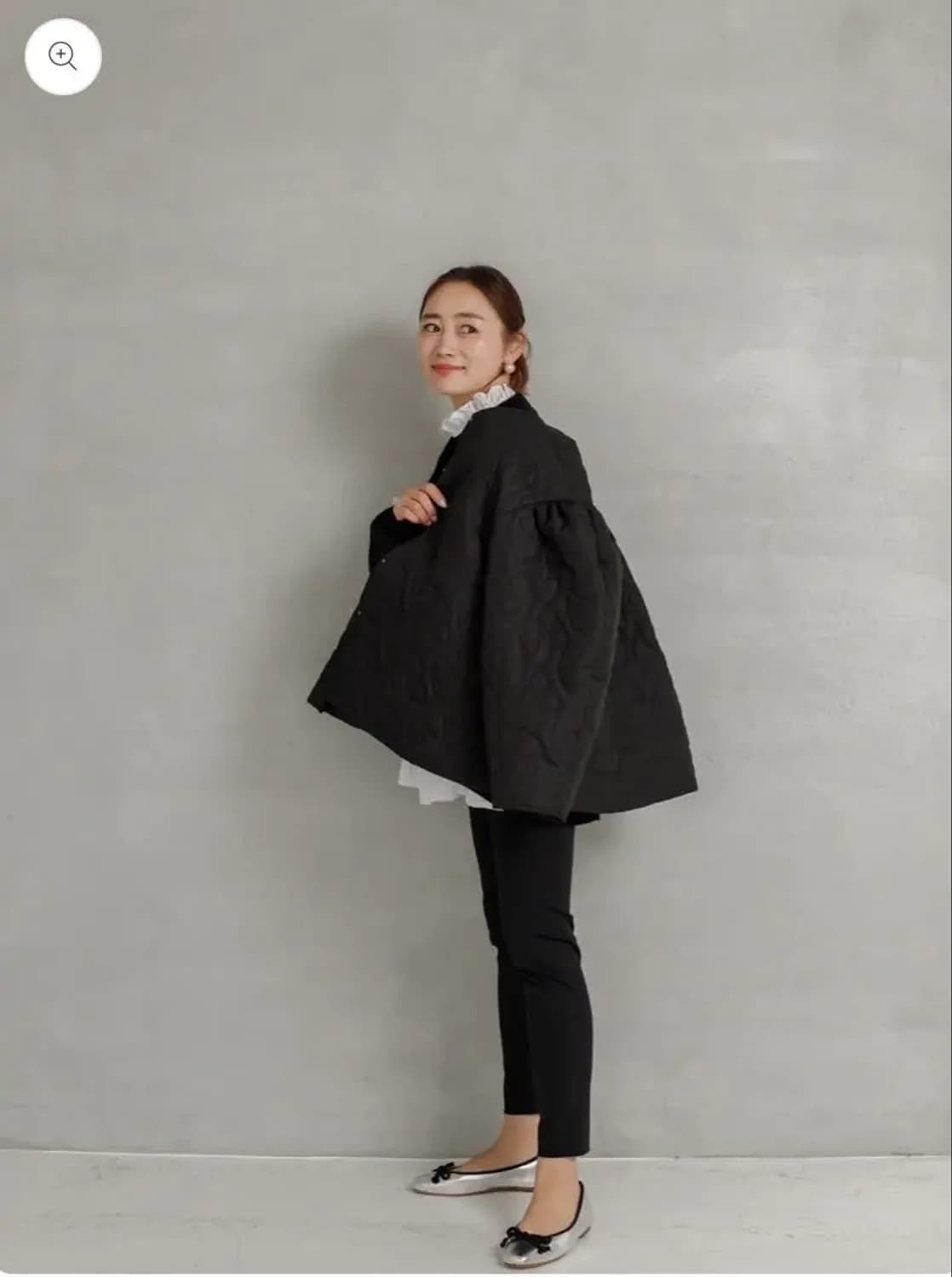 Liten 하트 퀼팅 벌룬 자켓  상품이미지2