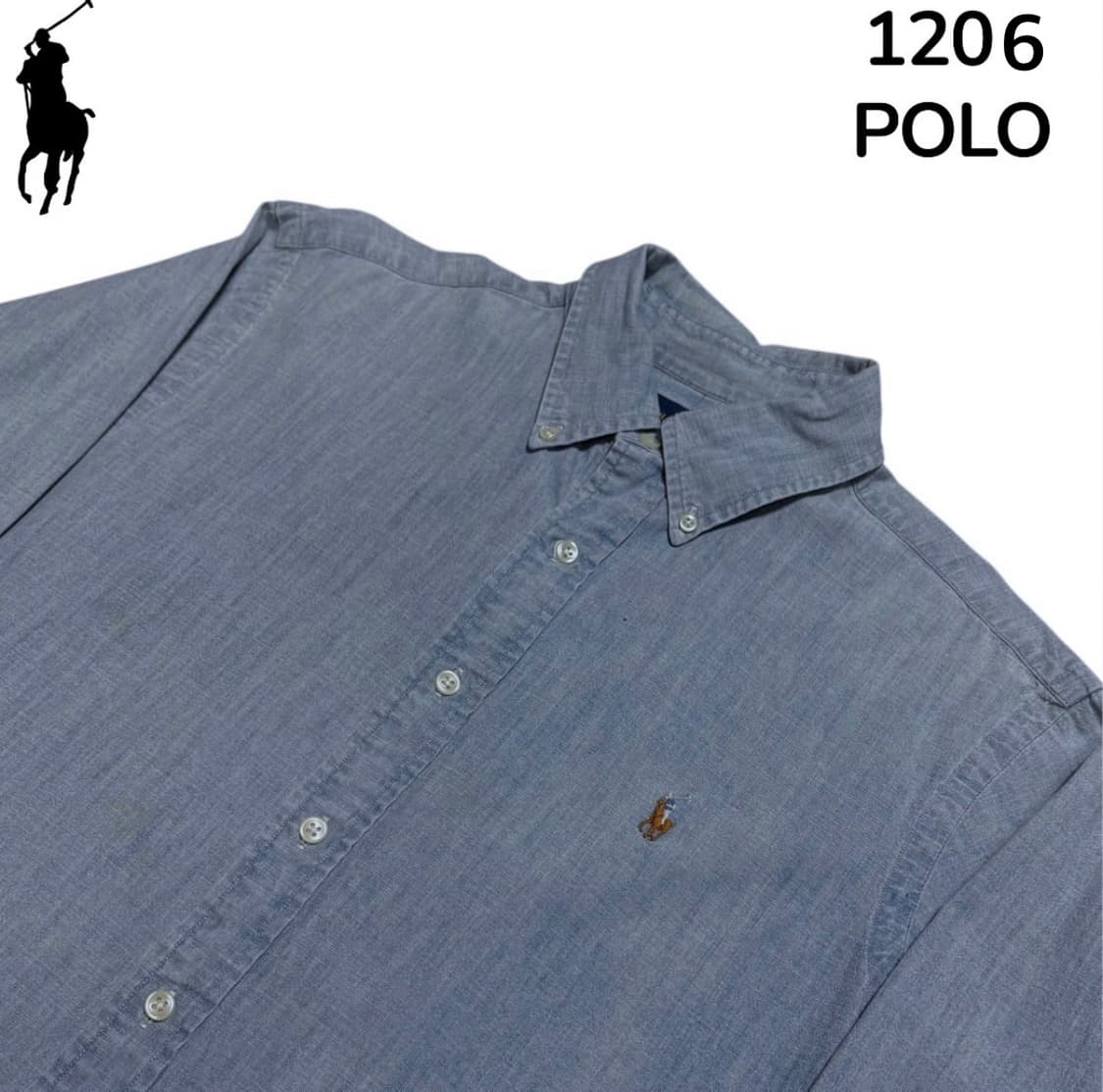 폴로랄프로렌 블루 클래식핏 셔츠 M 상품이미지4